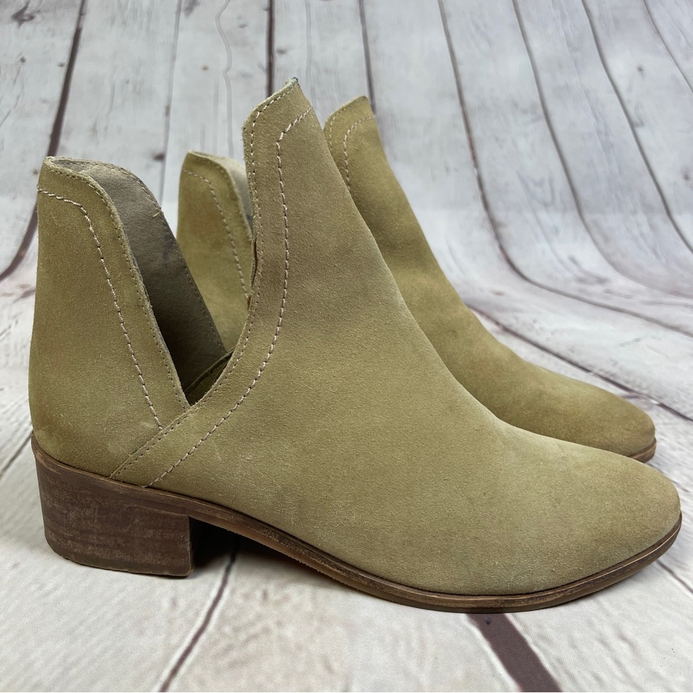 COCONUTS by MATISSE Pronto women's soft tan suede leather boho ankle boots, sz 8 - Picture 7 of 11